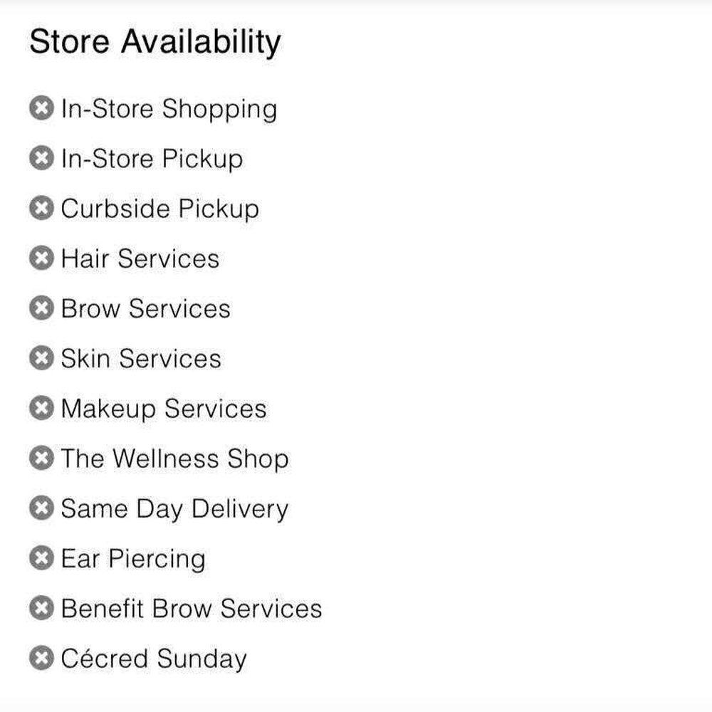 Ulta Beauty - Store is supposedly open but there is no in store shopping or order pickup - Cosmetics & Beauty Supply Near Me - River Forest, Illinois Ulta Beauty - Store is supposedly open but there is no in store shopping or order pickup - Cosmetics & Beauty Supply Near Me - River Forest, Illinois