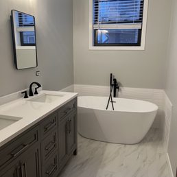 Bathroom remodel - tub and vanity