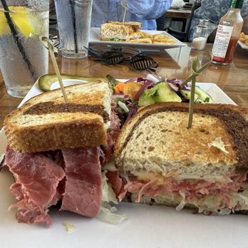 Proud Mary's Restaurant - Ruben on a toasted marble bread - Breakfast & Brunch Near Me - Dana Point, California Proud Mary's Restaurant - Ruben on a toasted marble bread - Breakfast & Brunch Near Me - Dana Point, California