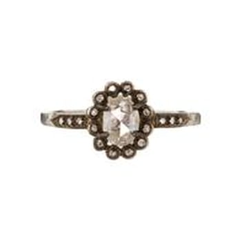 TWIST - diamond flower frame ring - Jewelry Near Me - Seattle, Washington