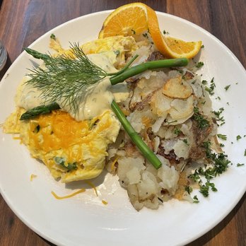 Plums Cafe - Dungeness Crab Omelet - Breakfast & Brunch Near Me - Costa Mesa, California Plums Cafe - Dungeness Crab Omelet - Breakfast & Brunch Near Me - Costa Mesa, California