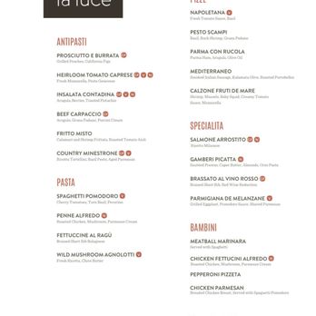 La Luce - Menu - Italian Near Me - Cancún, ROO La Luce - Menu - Italian Near Me - Cancún, ROO