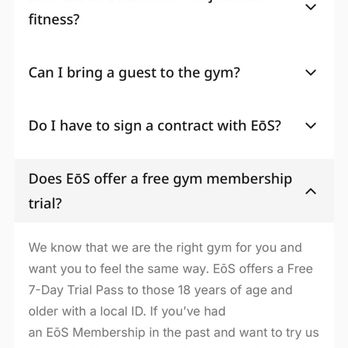 EōS Fitness - Photo of terms - Gyms Near Me - Chandler, Arizona EōS Fitness - Photo of terms - Gyms Near Me - Chandler, Arizona