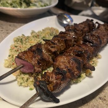 Atta Girl - R&R Ranch Beef Tenderloin on a bed of quinoa - Mediterranean Near Me - Hermosa Beach, California Atta Girl - R&R Ranch Beef Tenderloin on a bed of quinoa - Mediterranean Near Me - Hermosa Beach, California