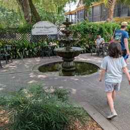 Fountain near our seating Fountain near our seating