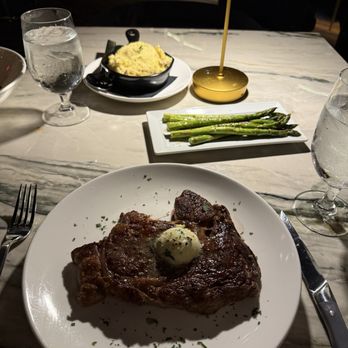 Winsome Prime - Wagyu Ribeye, Asparagus, Garlic Mashed Potatoes - Sushi Bars Near Me - Dallas, Texas Winsome Prime - Wagyu Ribeye, Asparagus, Garlic Mashed Potatoes - Sushi Bars Near Me - Dallas, Texas