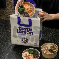 Freshness delivered! Grab your favorite healthy bowls - salmon, shrimp, or chicken - in our new eco-bags. Take-out made right!