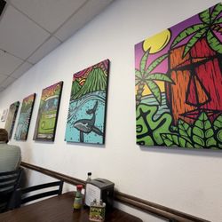 Ohana Shack Hawaiian Grindz - Local artist paintings