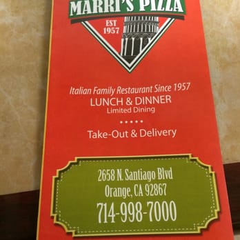 Marri's Pizza & Pasta - Please check marri's pizza website for additional information. - Italian Near Me - Orange, California Marri's Pizza & Pasta - Please check marri's pizza website for additional information. - Italian Near Me - Orange, California