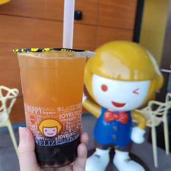 Happy Lemon - grapefruit oolong tea with boba (m, 50% sugar, 50% ice) - Tea Rooms Near Me - Foster City, California Happy Lemon - grapefruit oolong tea with boba (m, 50% sugar, 50% ice) - Tea Rooms Near Me - Foster City, California