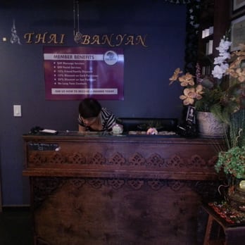 Thai Banyan Massage and Spa - Thai decorative front desk. - Massage Near Me - Honolulu, Hawaii