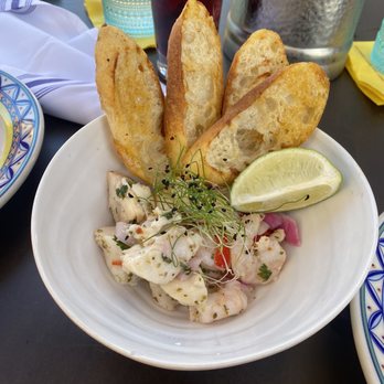 Cafe Sevilla - Halibut & Shrimp Ceviche (My favorite) - Spanish Near Me - Costa Mesa, California