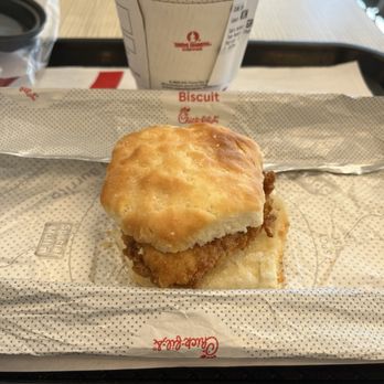 Chick-fil-A - Chick-fil-A Chicken Biscuit.  Hot coffee - Fast Food Near Me - Glen Allen, Virginia