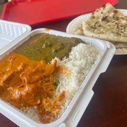 Two item combo. $15 with garlic naan Two item combo. $15 with garlic naan
