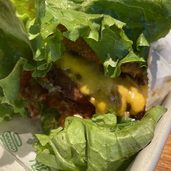 Shake Shack Virginia Beach - Shack Stack with lettuce wrap instead of bun - Fast Food Near Me - Virginia Beach, Virginia Shake Shack Virginia Beach - Shack Stack with lettuce wrap instead of bun - Fast Food Near Me - Virginia Beach, Virginia