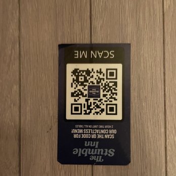The Stumble Inn - a qr code on the door - American Near Me - New York, New York The Stumble Inn - a qr code on the door - American Near Me - New York, New York