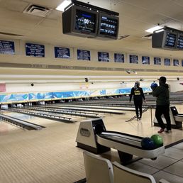 24 bowling lanes.