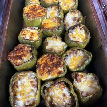 TJ'S Burger Barn - Stuffed bell peppers special - Diners Near Me - Muldrow, Oklahoma TJ'S Burger Barn - Stuffed bell peppers special - Diners Near Me - Muldrow, Oklahoma