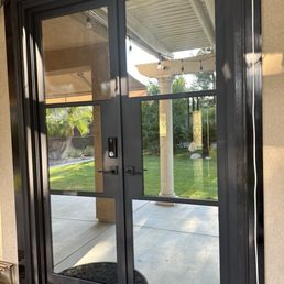 Patio door from outside