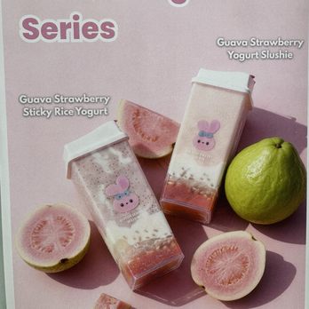 Ume Tea - Guava Strawberry Sticky Rice Yogurt. My mom tried these ! She's a big fan of guava. & she loved it !! - Bubble Tea Near Me - North Hollywood, California Ume Tea - Guava Strawberry Sticky Rice Yogurt. My mom tried these ! She's a big fan of guava. & she loved it !! - Bubble Tea Near Me - North Hollywood, California