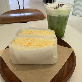Cafe Lapin - Egg salad sandwich and matcha - Coffee & Tea Near Me - Honolulu, Hawaii