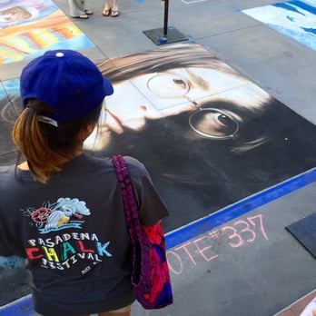 Pasadena Chalk Festival - John Lennon - Festivals Near Me - Pasadena, California