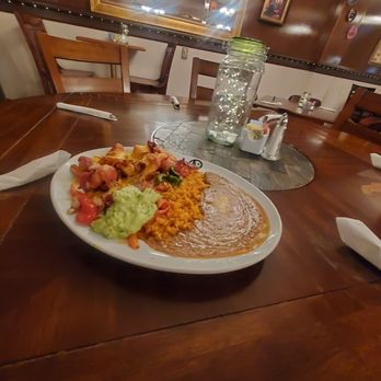 EI Tapatio - Very good shrimped rapped around bacon with beans and rice. Very delicious - Mexican Near Me - Eureka, Nevada