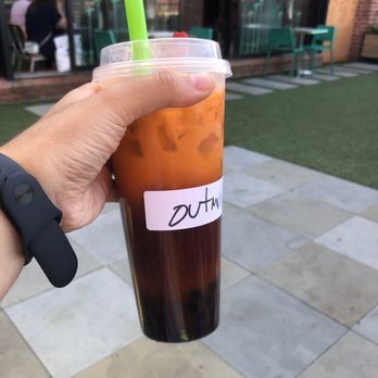 Tea Square Boba - Thai Iced Tea with oat milk and boba - Bubble Tea Near Me - San Francisco, California Tea Square Boba - Thai Iced Tea with oat milk and boba - Bubble Tea Near Me - San Francisco, California