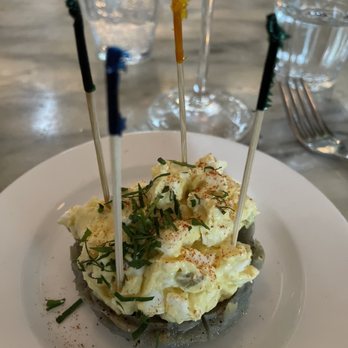 June's - Artichoke heart post-op. Yes. YES. That's egg salad!!! :-) - Breakfast & Brunch Near Me - Austin, Texas
