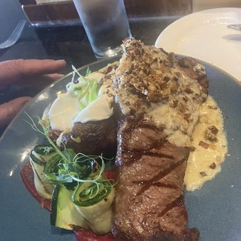Tasha Lee’s Table - New York Steak with baked potato - Steakhouses Near Me - Anacortes, Washington Tasha Lee’s Table - New York Steak with baked potato - Steakhouses Near Me - Anacortes, Washington