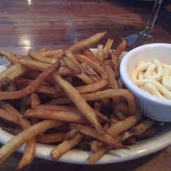 Rocky River Tap and Table - Fries with garlic aioli - dip anything in this garlic aioli and it'd be delicious - Bars Near Me - Granger, Indiana Rocky River Tap and Table - Fries with garlic aioli - dip anything in this garlic aioli and it'd be delicious - Bars Near Me - Granger, Indiana