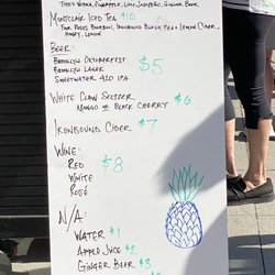 Pineapple Express Barbecue - Drink menu at festival