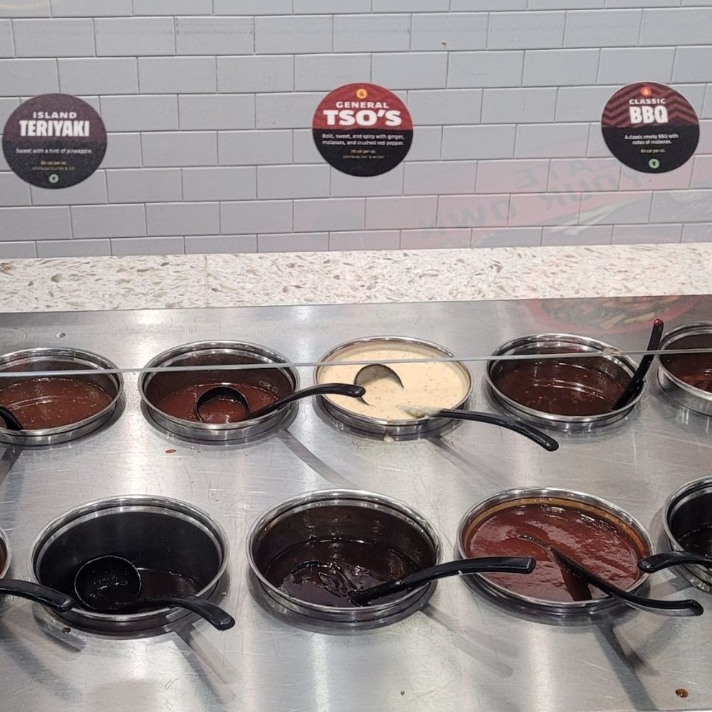 Genghis Grill - Sauces to add while cooking - Chinese Near Me - Addison, Texas Genghis Grill - Sauces to add while cooking - Chinese Near Me - Addison, Texas
