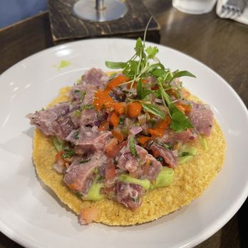 Holbox - Tostada de atun (bluefin tuna) - Latin American Near Me - Los Angeles, California