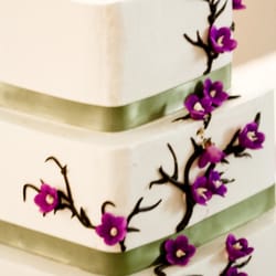 The Buttercream Bee - purple cherry blossoms