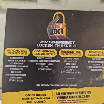 It’s A Lock - Keys & Locksmiths Near Me - Virginia Beach, Virginia
