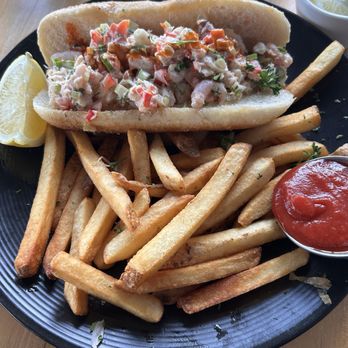 Local Ocean Seafoods - Shrimp salad it was good - Seafood Markets Near Me - Newport, Oregon