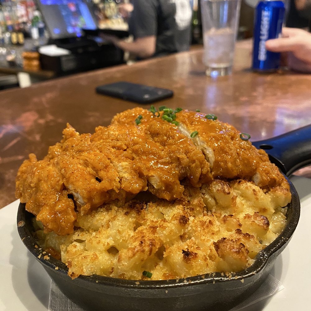 The Stillery - Mac & Cheese with chicken - New American Near Me - Nashville, Tennessee The Stillery - Mac & Cheese with chicken - New American Near Me - Nashville, Tennessee
