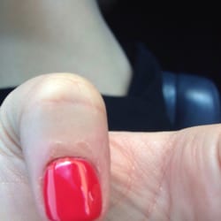Nails Palace - Bloody fingers after I was cut during my manicure.