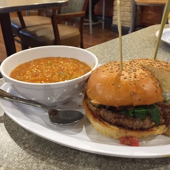The Burger Bar by Wegmans - Lamb burger with soup of the day (spicy red lentil) as my side - Burgers Near Me - Rochester, New York The Burger Bar by Wegmans - Lamb burger with soup of the day (spicy red lentil) as my side - Burgers Near Me - Rochester, New York