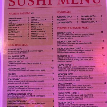 Izziban Sushi & BBQ - Sushi menu - Sushi Bars Near Me - Orlando, Florida Izziban Sushi & BBQ - Sushi menu - Sushi Bars Near Me - Orlando, Florida
