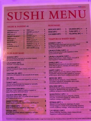 Menu photo 2 Izziban Sushi & BBQ Orlando, FL Menu photo 2 Izziban Sushi & BBQ Orlando, FL