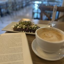 Latte and avocado toast done to perfection! Latte and avocado toast done to perfection!
