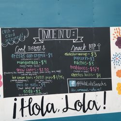 Hola Lola - Store front menu
