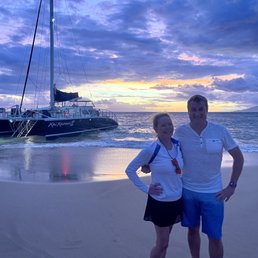 Lovely sunset after cruising