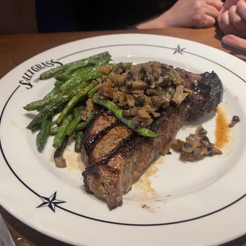 Saltgrass Steak House - Boo got the ny strip medium rare. - Steakhouses Near Me - Parker, Colorado