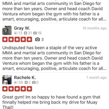Undisputed - Same exact review. - Boxing Near Me - San Diego, California Undisputed - Same exact review. - Boxing Near Me - San Diego, California