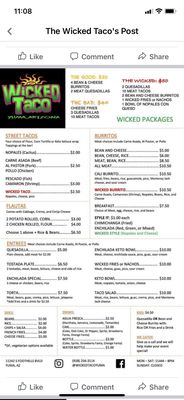 Menu photo 4 The Wicked Tacos Yuma, AZ Menu photo 4 The Wicked Tacos Yuma, AZ