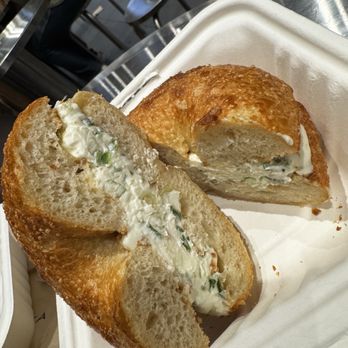 Apollo Bagels - Everything bagel with scallion cream cheese - Bagels Near Me - New York, New York