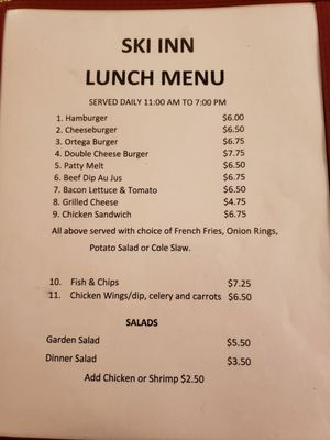 Menu photo 6 Ski Inn Niland, CA